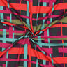 Viskózová látka stretch Line Layers | Nerida Hansen – merlot/oranžová,  thumbnail number 3