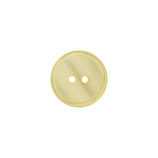 Polyesterový knoflík 2dírkový  – světle žlutá, 
