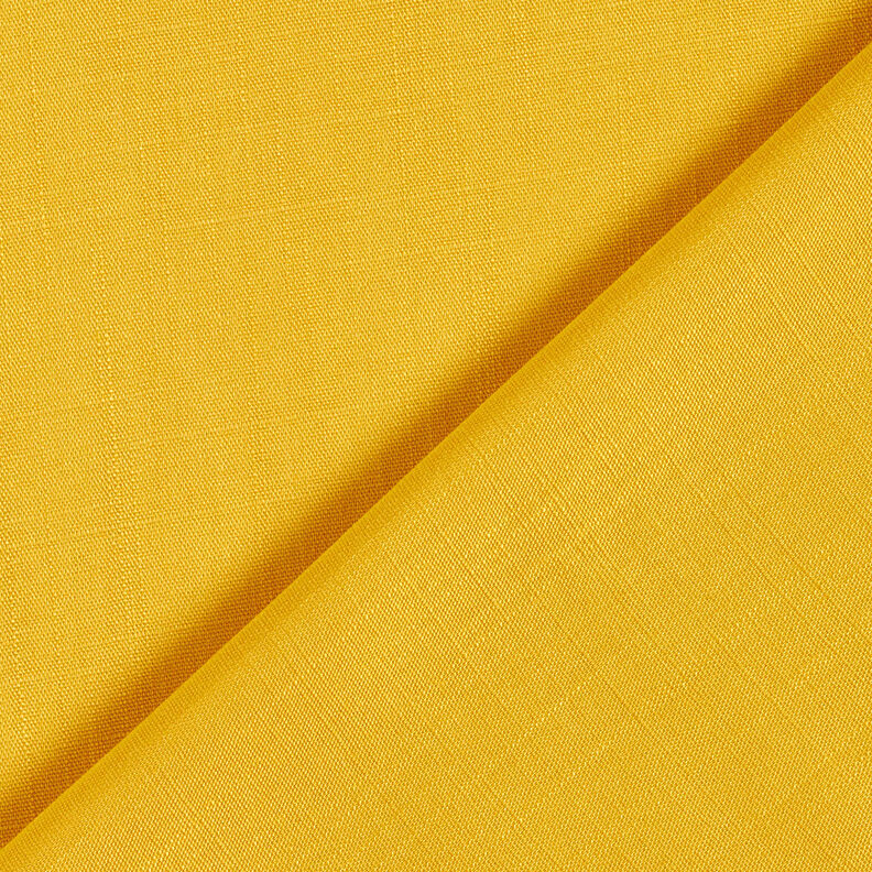 Viskózová tkanina lněný vzhled – kari žlutá, image number 4