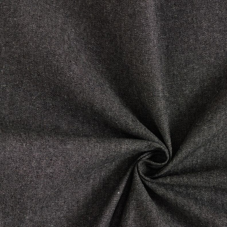 Těžký bavlněný denim – černá,  image number 1