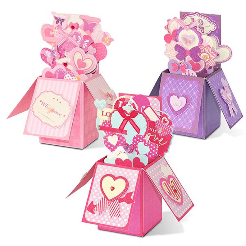 Sada pop-up krabiček Láska [ 3ks ] – pink/růžová,  image number 1