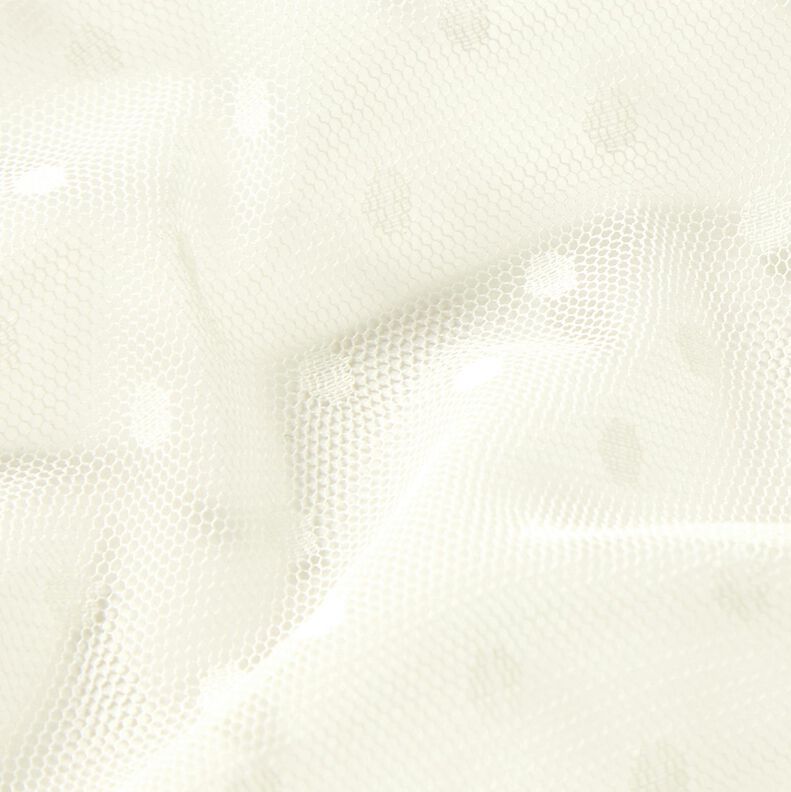 Softmesh puntíky – vlněná bílá,  image number 3