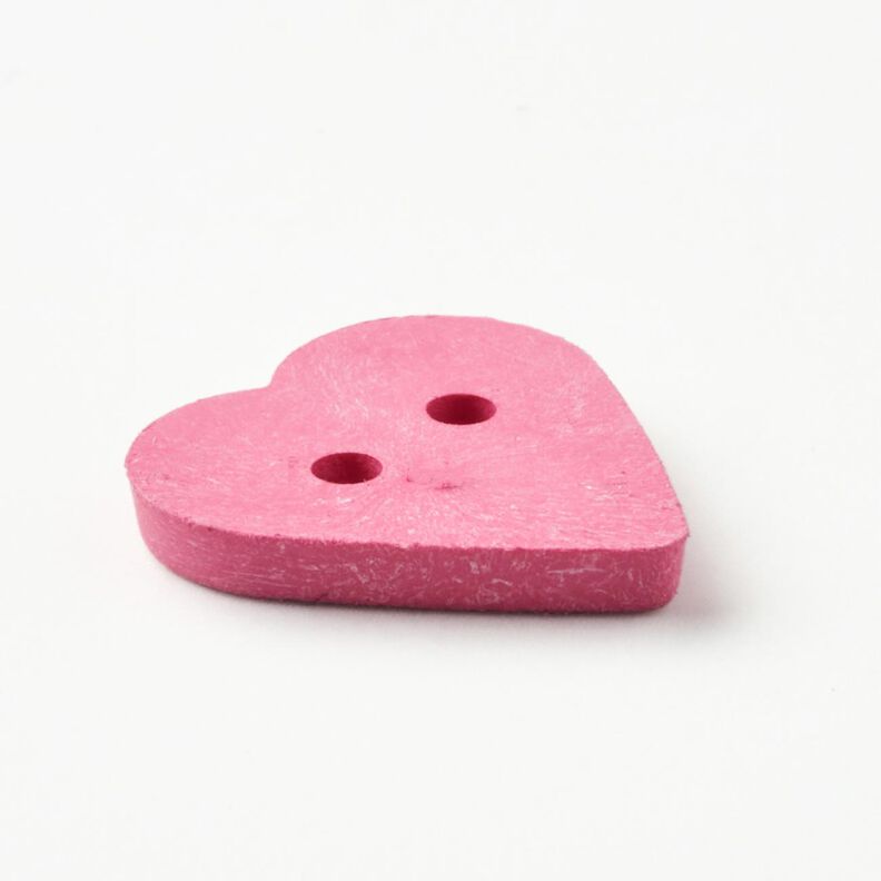 Knoflík ve tvaru srdce [Ø 15 mm] – pink,  image number 3