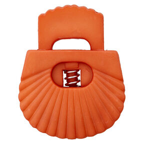 Brzdička na šňůrku Mušle [Otvor: 8 mm] – terracotta, 