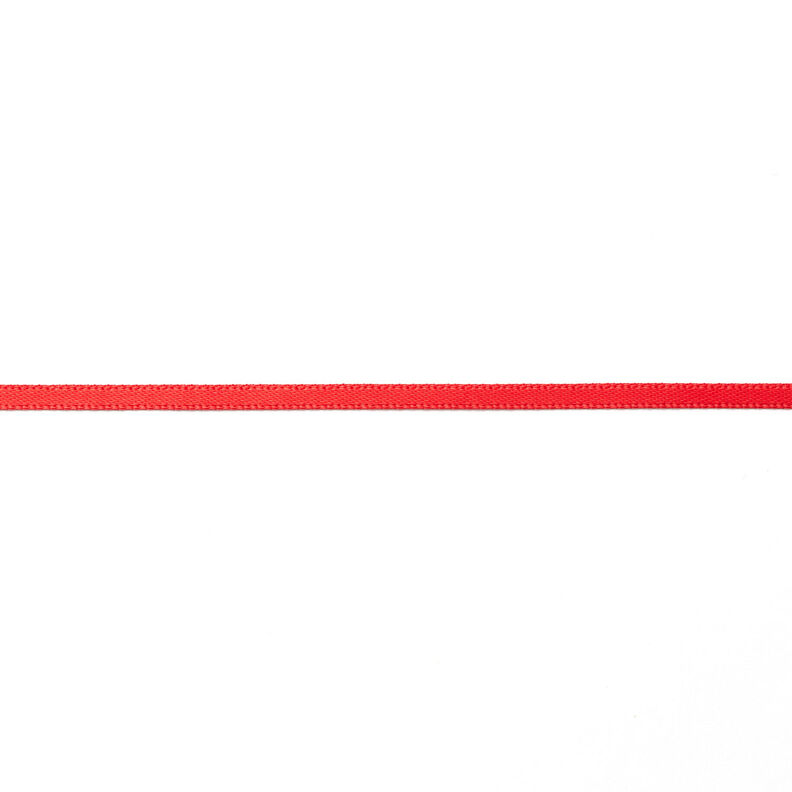 Saténová stuha [3 mm] – červená,  image number 1