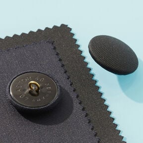 Potažený knoflík Gloss – mořská modrá, 