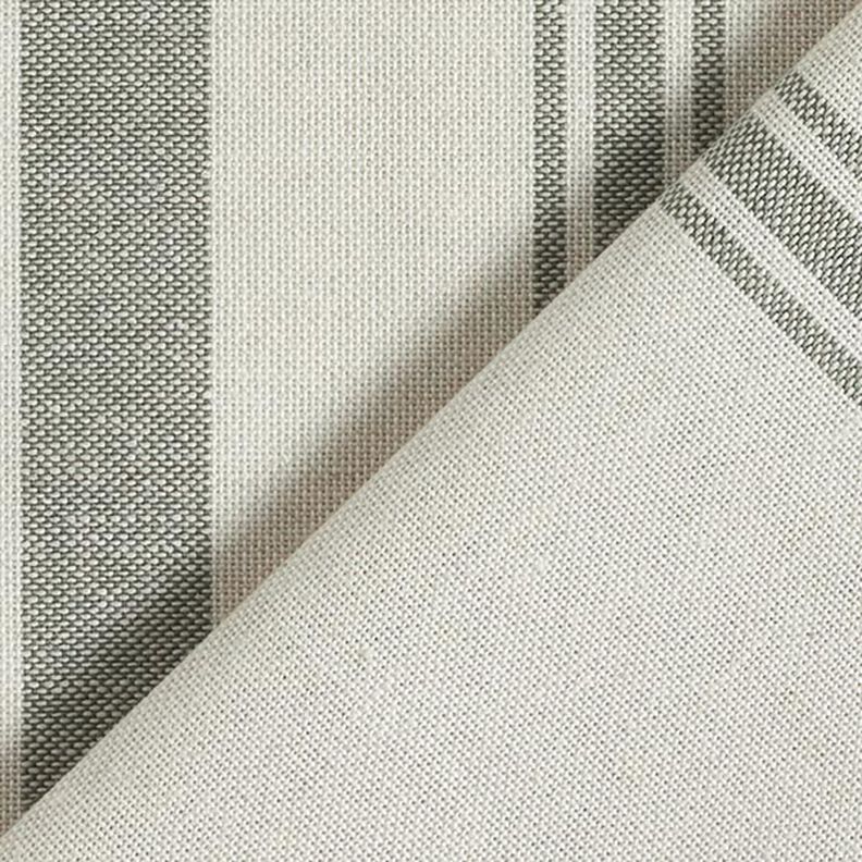 Dekorační látka Plátno tkané pruhy – piniová/přírodni,  image number 4