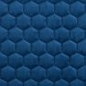 Čalounická látka prošívaný samet s plástvovým vzorem – namornicka modr,  thumbnail number 1