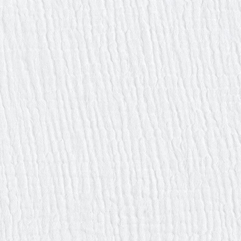 GOTS Třívrstvý bavlněný mušelín – bílá,  image number 4