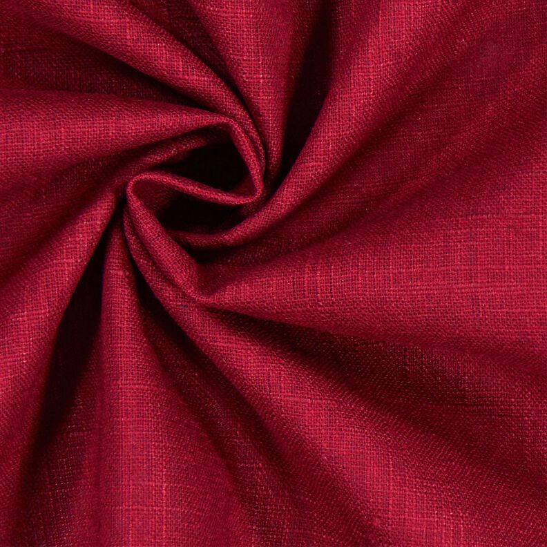 Lněná látka Ramie mix medium – tmavě červená, image number 3