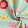 Povrstvená bavlna Veselé květiny | Poppy Fabrics – mátová/citrónově žlutá,  thumbnail number 4
