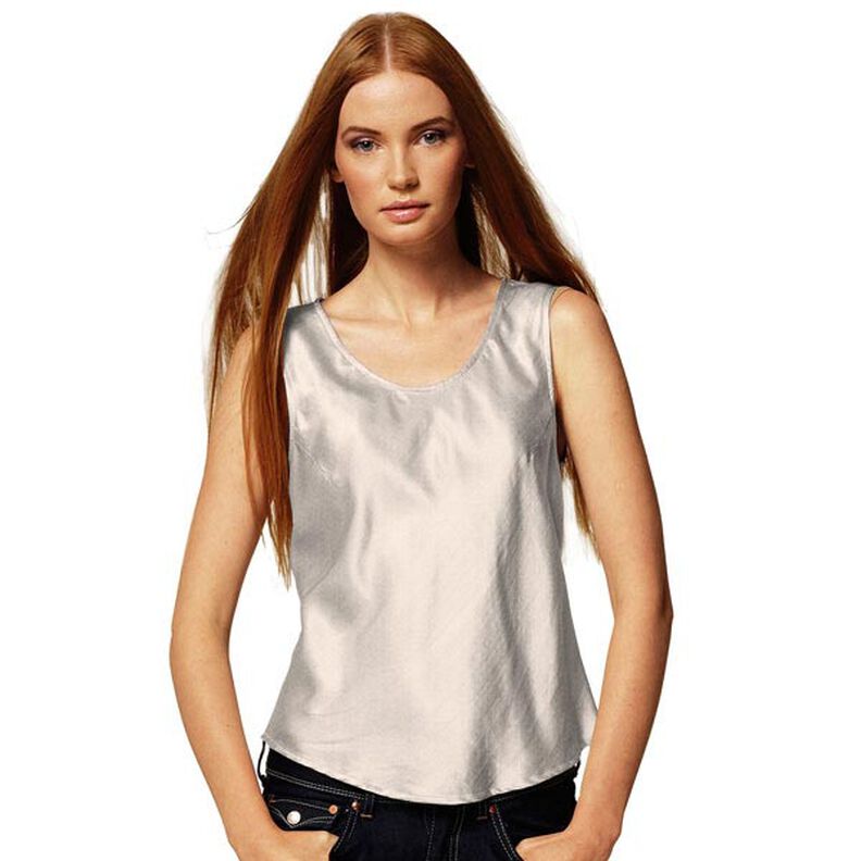 Stretch Satin – světle béžová,  image number 4
