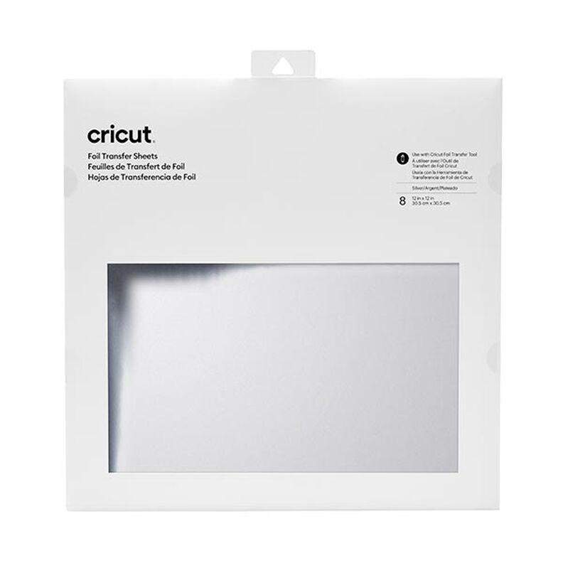 Přenosové fólie Cricut [ 30,5 x 30,5 cm | 8 ks ] – stříbrná kovový,  image number 1