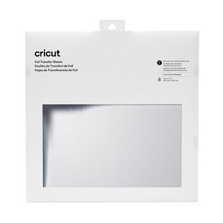 Přenosové fólie Cricut [ 30,5 x 30,5 cm | 8 ks ] – stříbrná kovový, 