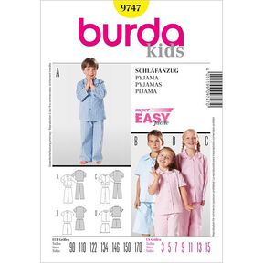 Dětské pyžamo, Burda 9747, 