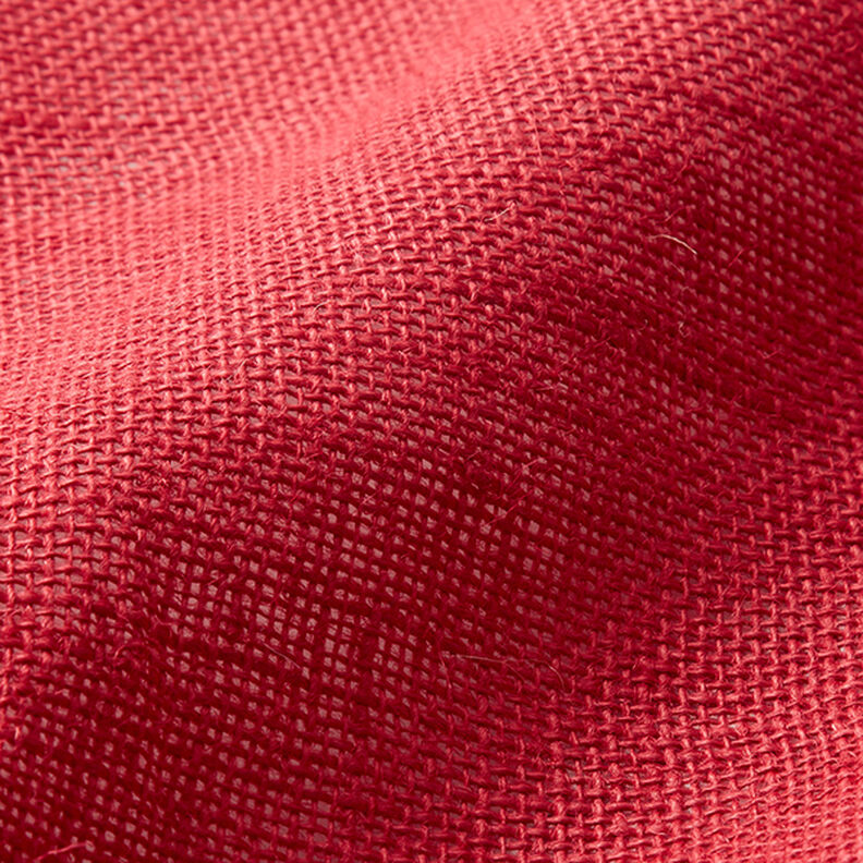 Dekorační látka Juta Jednobarevné provedení 150 cm – červená,  image number 3