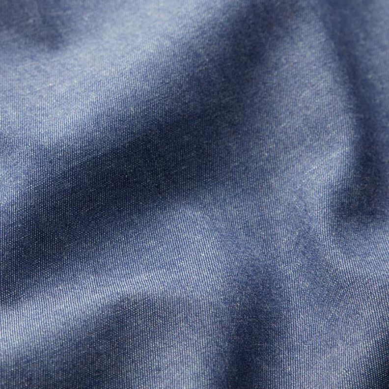Bavlněné šambré ve vzhledu džínoviny – namornicka modr,  image number 2