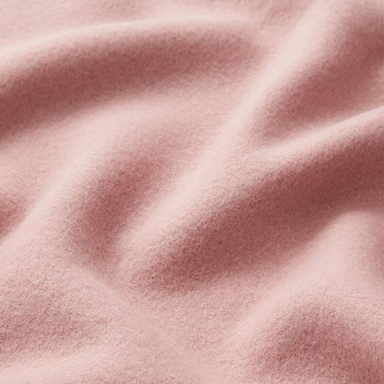 Bavlněný fleece Jednobarevné provedení – starorůžová,  image number 3