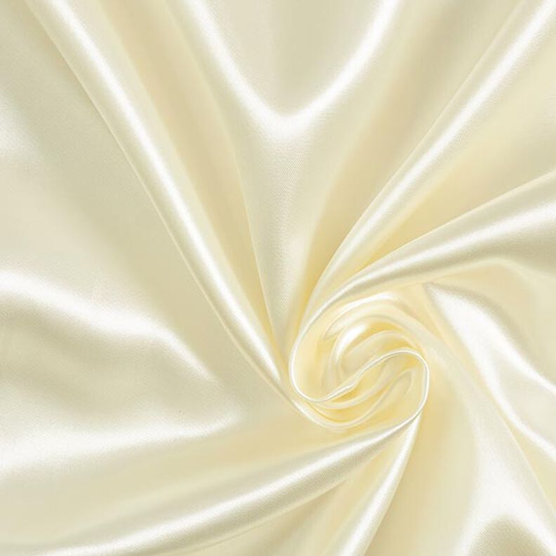 Polyesterový satén – vlněná bílá,  image number 1