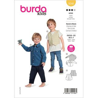 košile/vesta  | Burda 9248 | 92-122, 