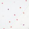 Mušelín / dvojitá mačkaná tkanina Vyšívaná srdce | Poppy Fabrics – bílá/rose,  thumbnail number 4