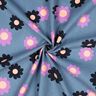 Dětský manšestr Květiny | Poppy Fabrics – džínově modrá/levandulová,  thumbnail number 3
