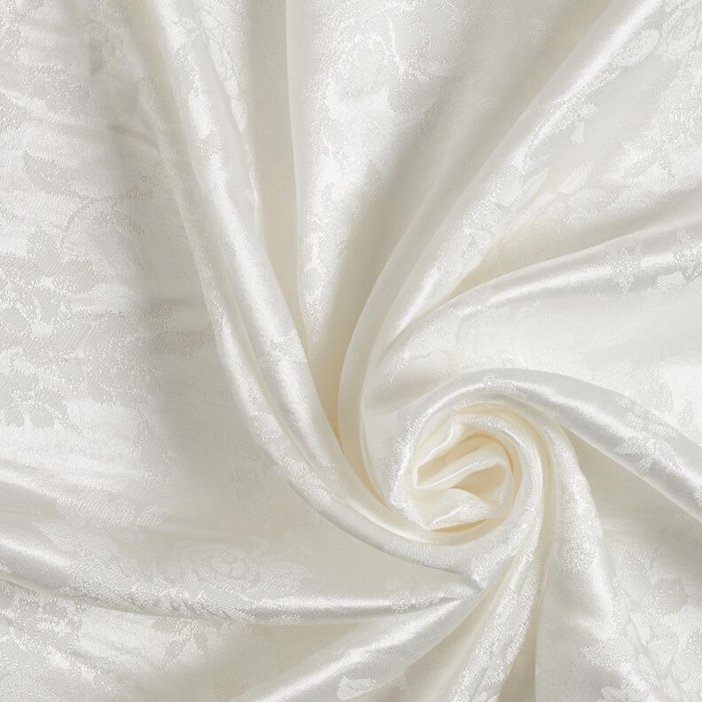 Žakár Tkanina růže – bílá,  image number 3
