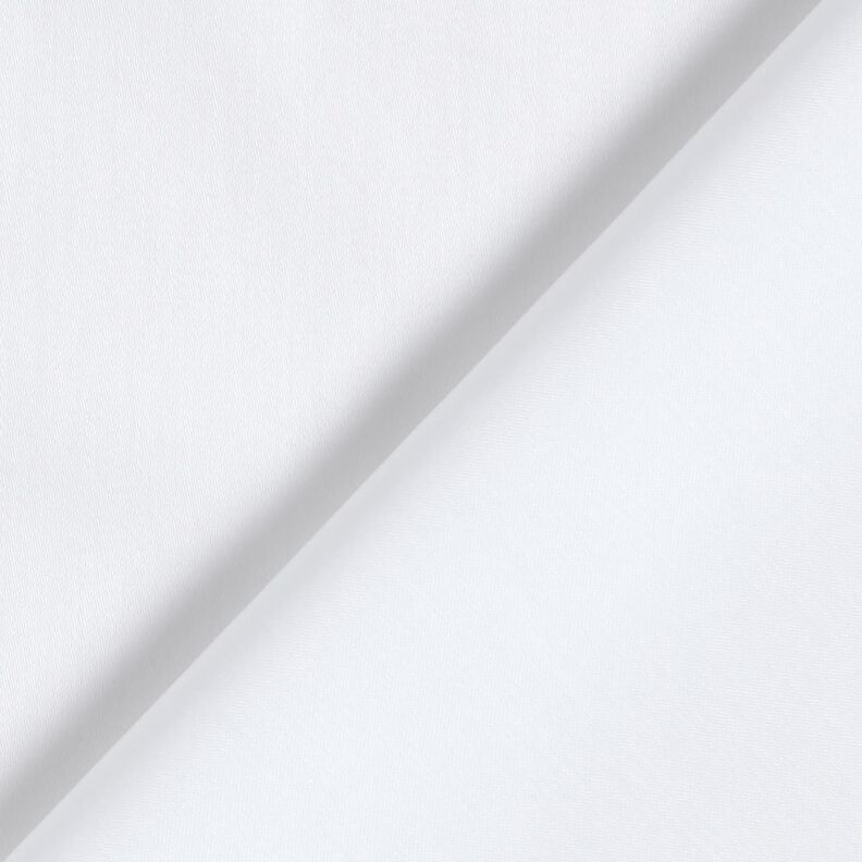 Bavlněný satén Jednobarevné provedení – bílá,  image number 4