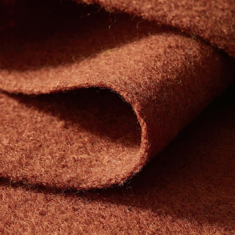 Valchovaný vlněný loden Melír – terracotta, image number 4