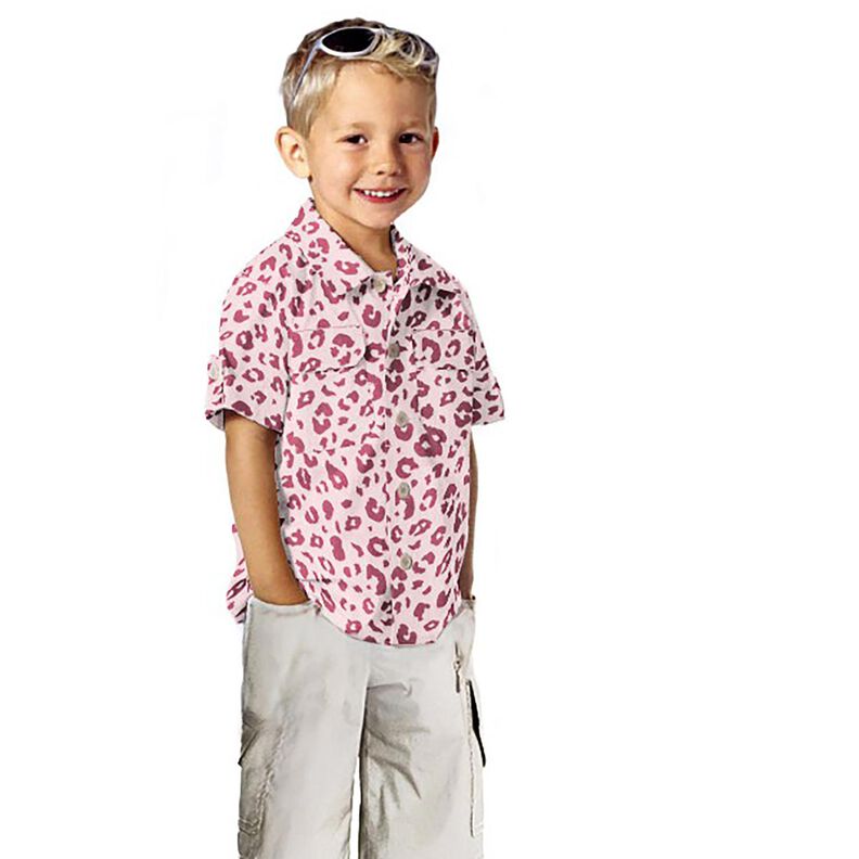 Bavln?n&yacute; žerzej Leopard&iacute; potisk &ndash; r?žov&aacute;/pink,  image number 5