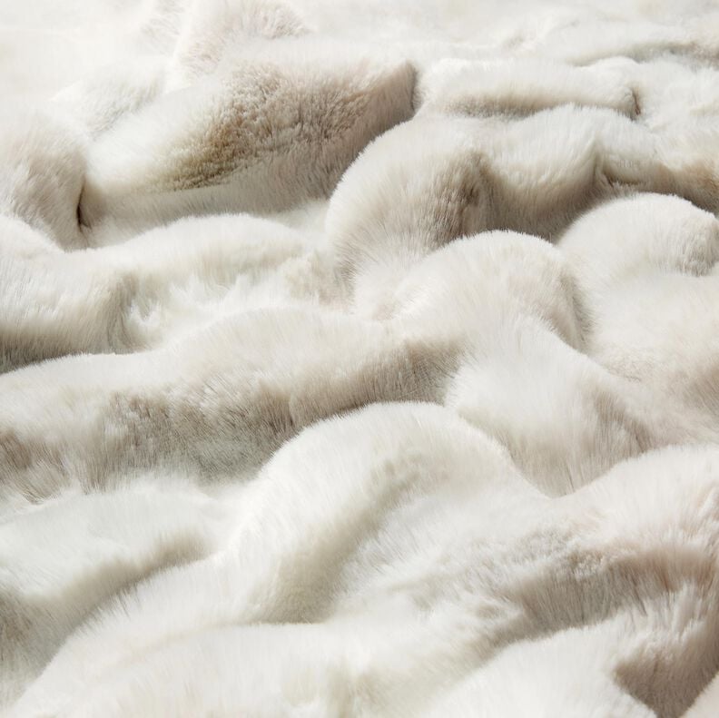 Uměl&aacute; kože&scaron;ina Dlouh&eacute; vlasy s barevn&yacute;m gradientem &ndash; stř&iacute;brně &scaron;ed&aacute;,  image number 2