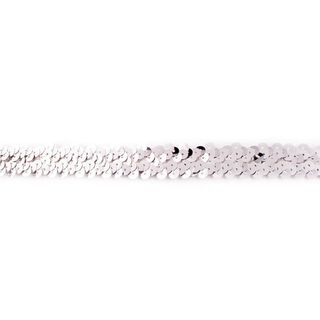 Elastický pajetkový prýmek [20 mm] – stříbrná metalická, 