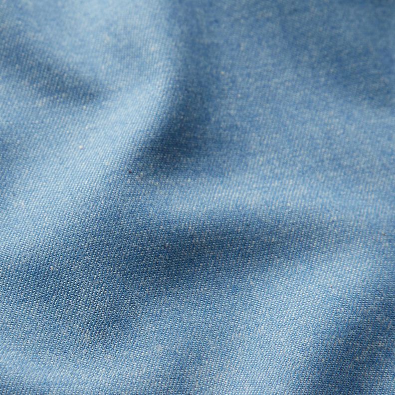 Těžký bavlněný denim – světle modra,  image number 2