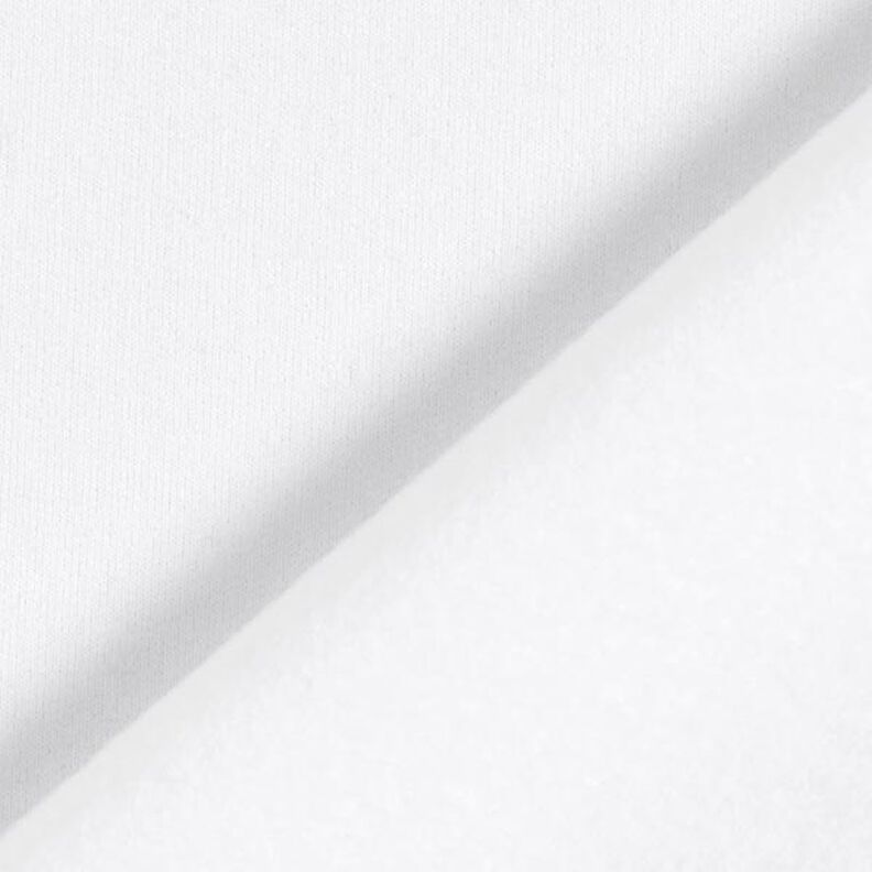 Lehká bavlněná teplákovina jednobarevná – bílá,  image number 5
