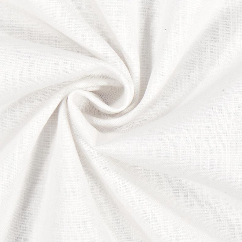 Lněná látka Ramie mix medium – bílá,  image number 3