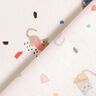 Bavlněný popelín Kočičí konfety – slonová kost/taupe (šedohnědá),  thumbnail number 4