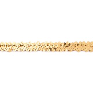 Elastický pajetkový prýmek [20 mm] – zlatá metalická, 