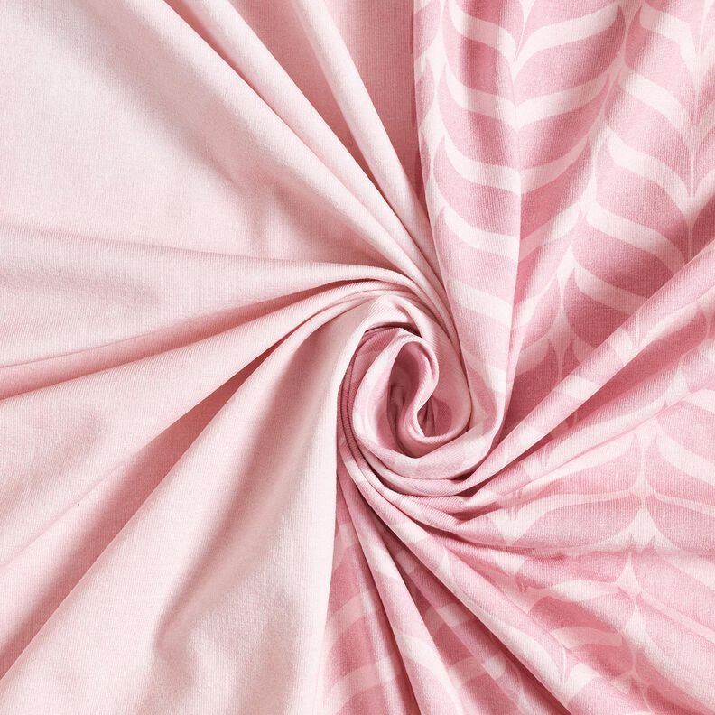 Bavlněný žerzej Spící třpytivý jelen Panel | Glitzerpüppi – rose/světle starorůžová,  image number 3