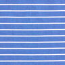 Viskózový streč s třpytivými pruhy – modrá/bílá,  thumbnail number 1