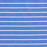 Viskózový streč s třpytivými pruhy – modrá/bílá,  thumbnail number 1