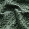 Žakárové žerzejové kloké Copánkový vzor – tmavě zelená,  thumbnail number 2