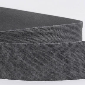 Šikmý proužek Polycotton [20 mm] – tmavě šedá, 