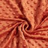 Hebký fleece vyražené puntíky – terracotta,  thumbnail number 3