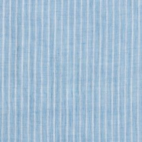 Mušelín / dvojitá mačkaná tkanina barevné pruhy příze | Poppy Fabrics – brilantní modrá/bílá, 