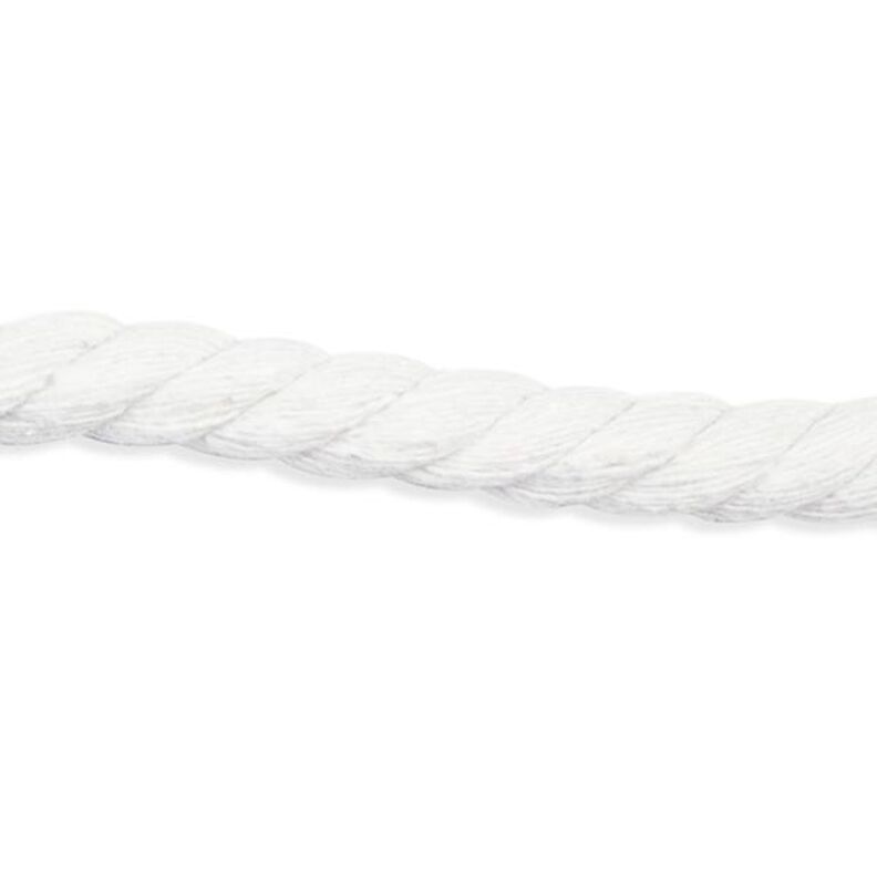 Bavlněná šňůrka [ Ø 8 mm ] – bílá,  image number 1