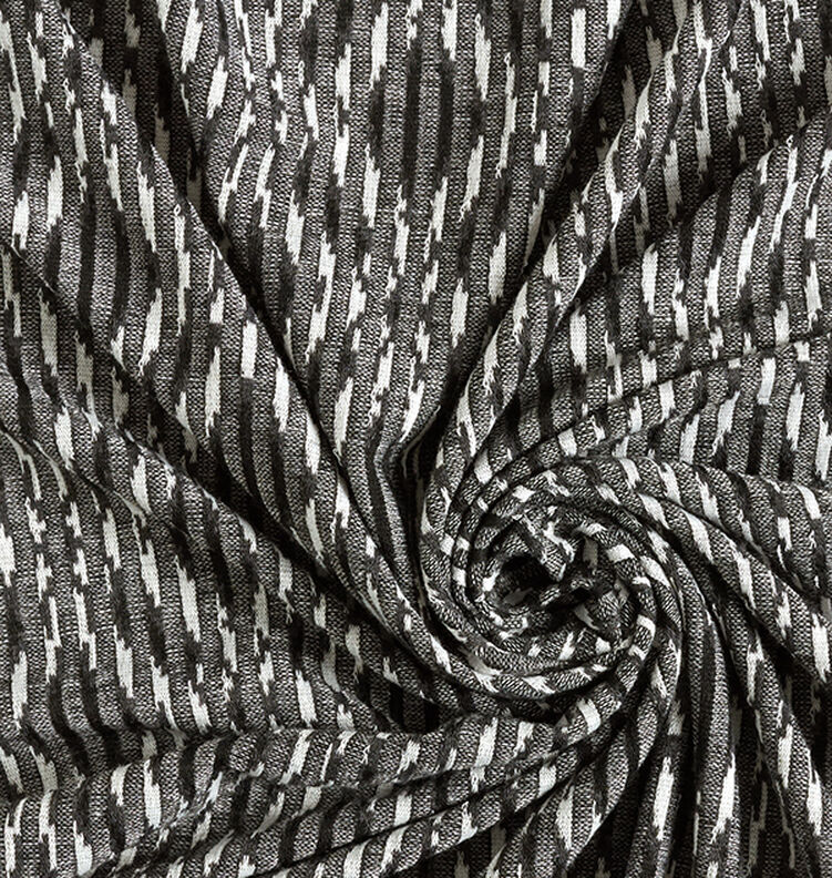 Lehká pletenina Kosočtverce – černá/bílá,  image number 3