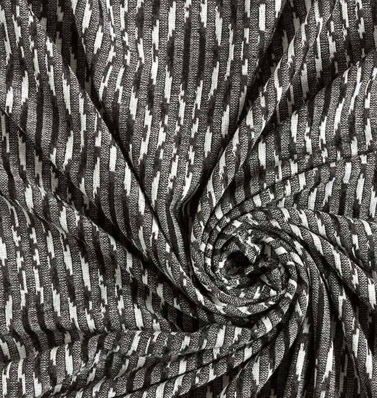 Lehká pletenina Kosočtverce – černá/bílá, image number 3