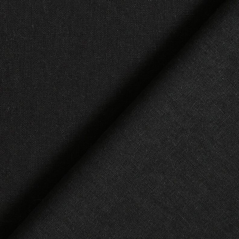 Směs praného lnu a bavlny – černá,  image number 3