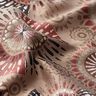 Dekorační látka Žakár Elegantní mandala – tmavá taupe/burgundská červená,  thumbnail number 2