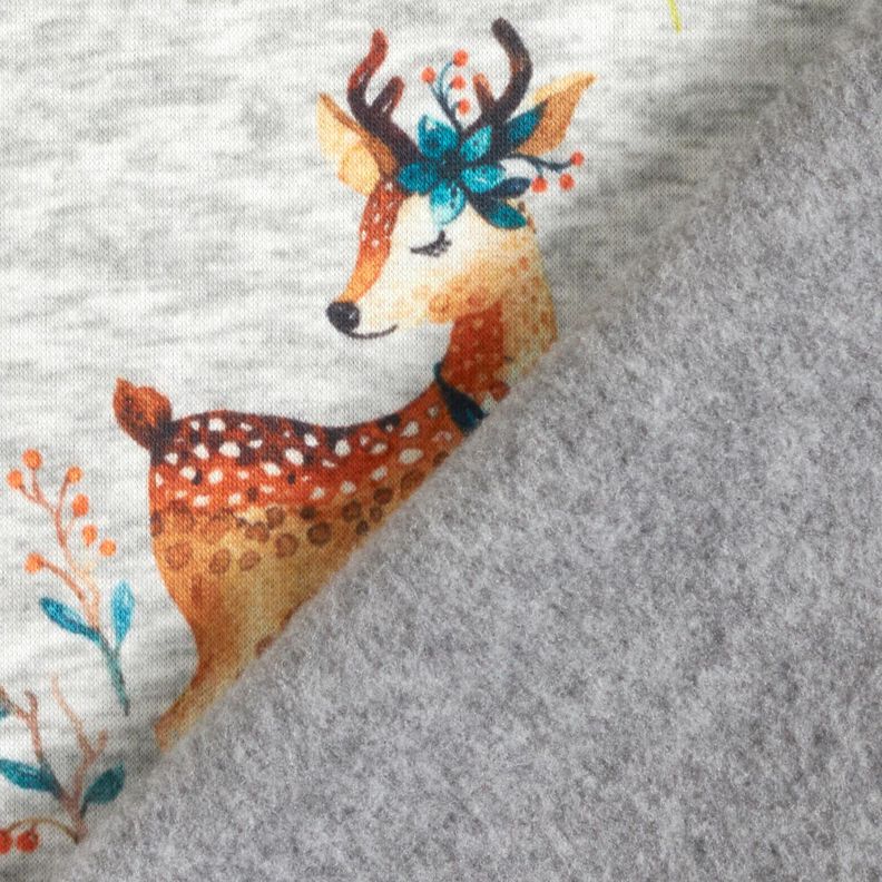 Alpenfleece Romantický jele – stříbrně šedá/přírodni,  image number 4